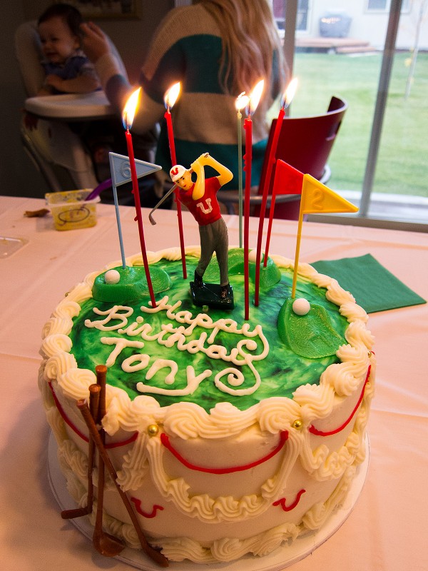 Golfing Ute Birthday Cake